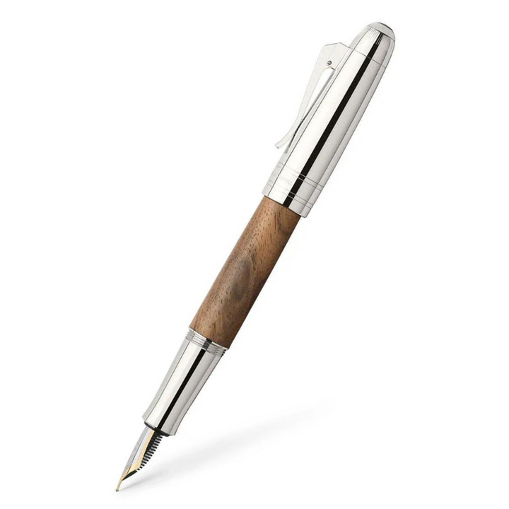 Graf Von Faber-Castell - Magnum Walnut Wood Fountain Pen Gift Set 18K Gold Nib - Fine - Christmas Graduation Retirement Gift Ideas for Friends Families Colleagues Coworkers - Free shipping to US and Canada - Vancouver Buchan&#39;s Kerrisdale Gift &amp; Stationery Store