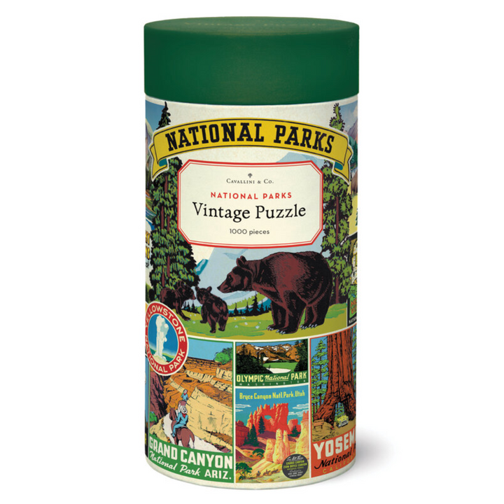 Cavallini & Co - 1000 Piece Vintage Puzzle - National Parks