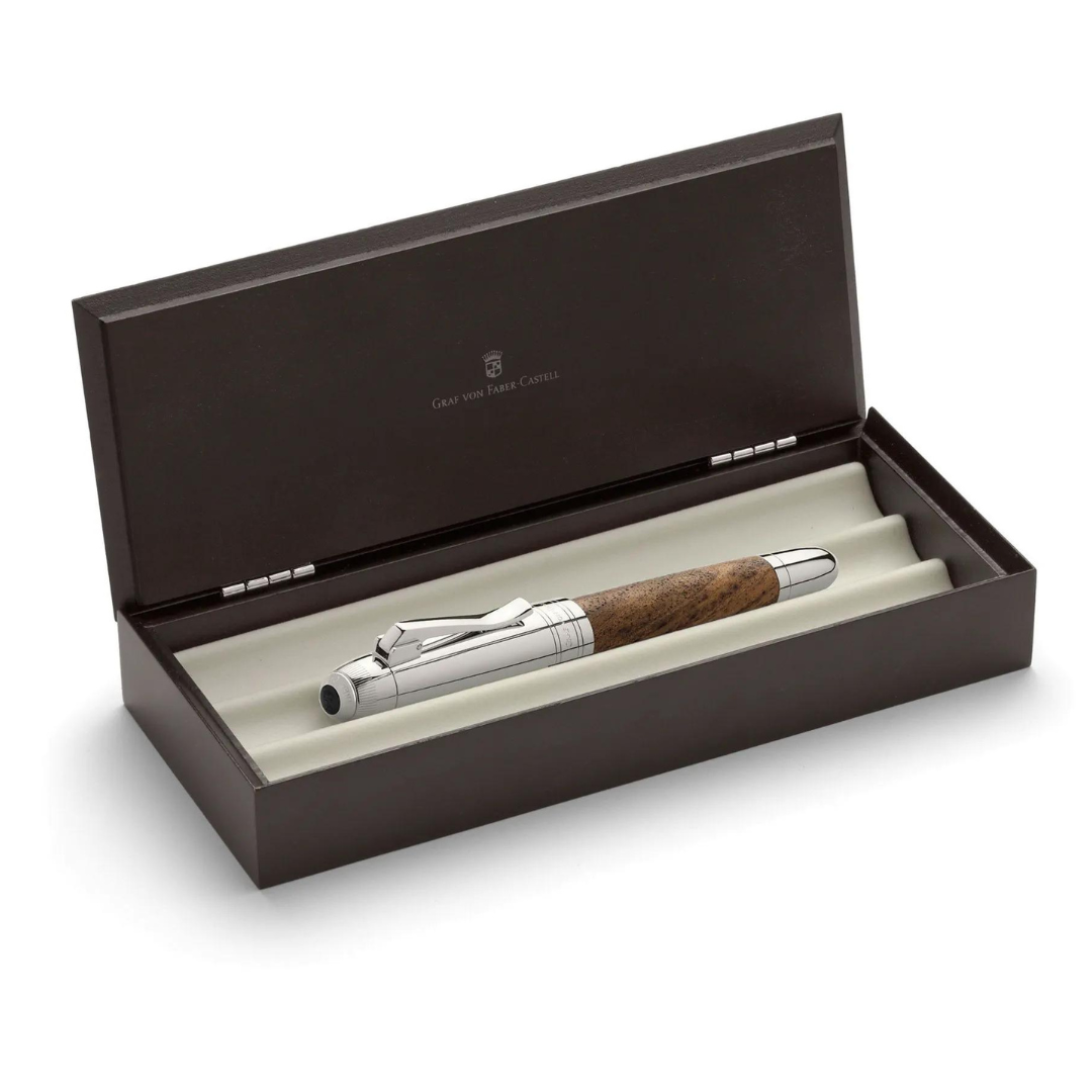 Graf Von Faber-Castell - Magnum Walnut Wood Fountain Pen Gift Set 18K Gold Nib - Fine - Christmas Graduation Retirement Gift Ideas for Friends Families Colleagues Coworkers - Free shipping to US and Canada - Vancouver Buchan&#39;s Kerrisdale Gift &amp; Stationery Store