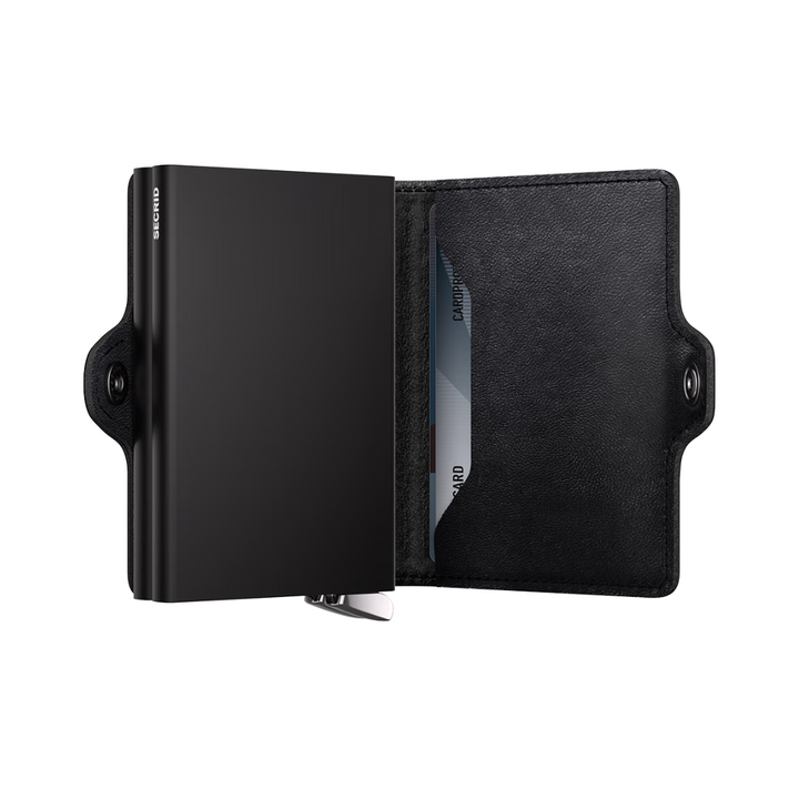 SECRID - Premium+ Twinwallet - Emboss Lines Black (Suitable for Metal Cards)