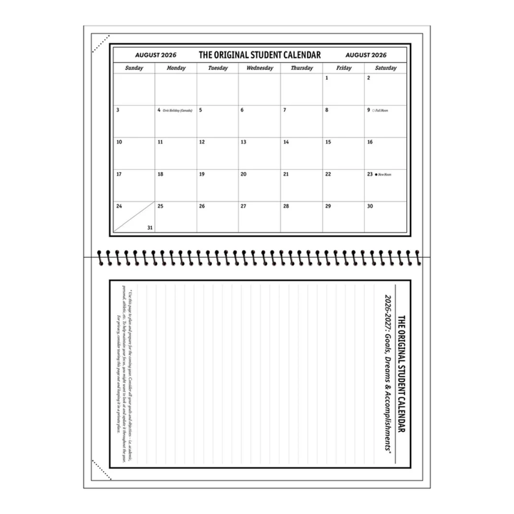 Polestar - The Original Student Calendar - 2026/2027