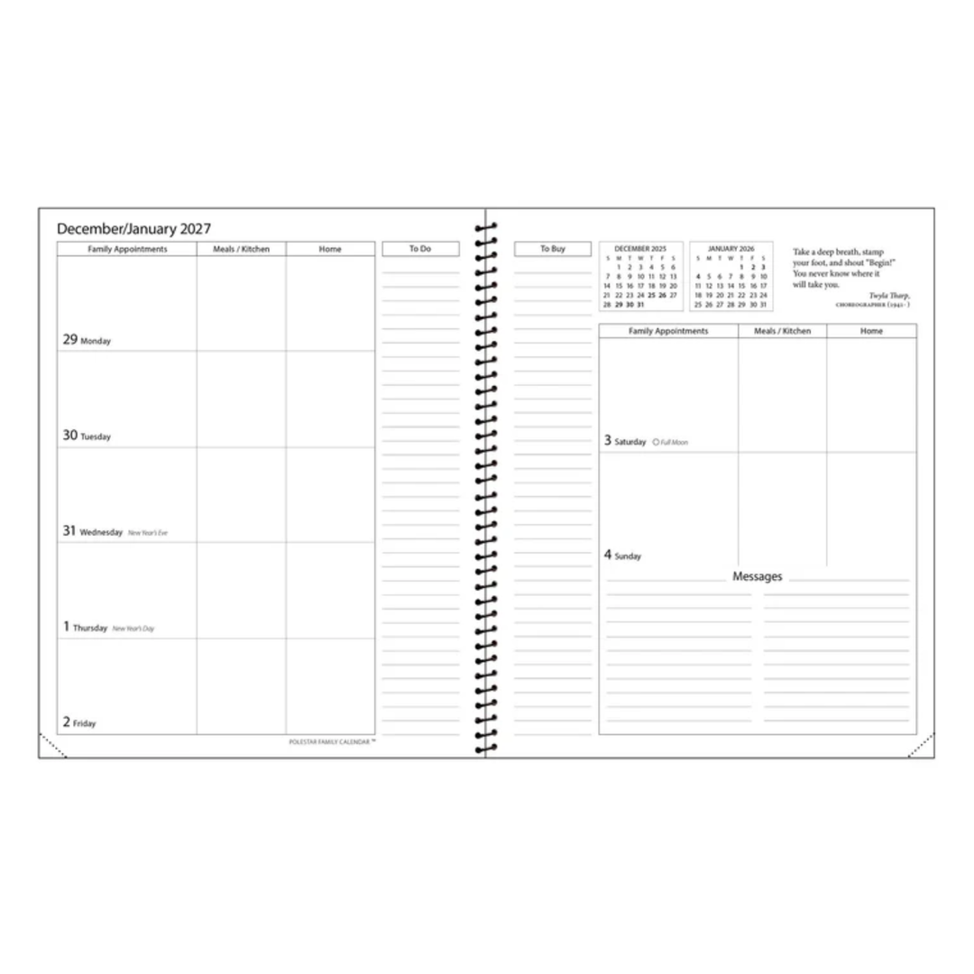 Polestar - Family Calendar 2027 - Flowers