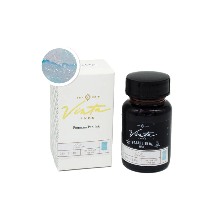 Vinta Inks - Fountain Pen Ink 30ml - Pastel Blue - Julio