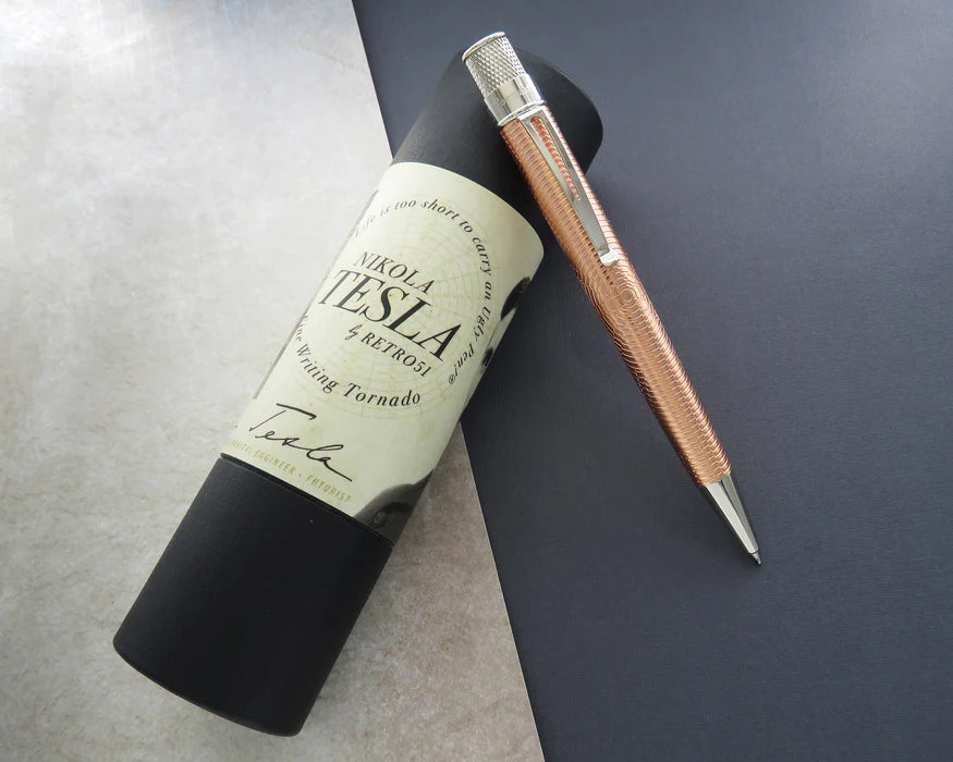 Retro 1951 - Tornado Vintage Metalsmith Rollerball Pen - Nikola Tesla