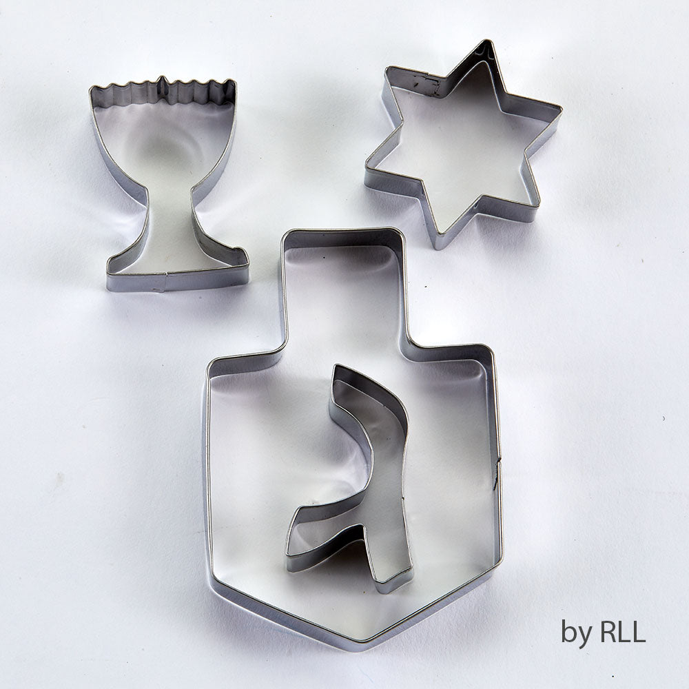Rite Lite - Set of 4 Chanukah Stainless Steel Cookie Cutters