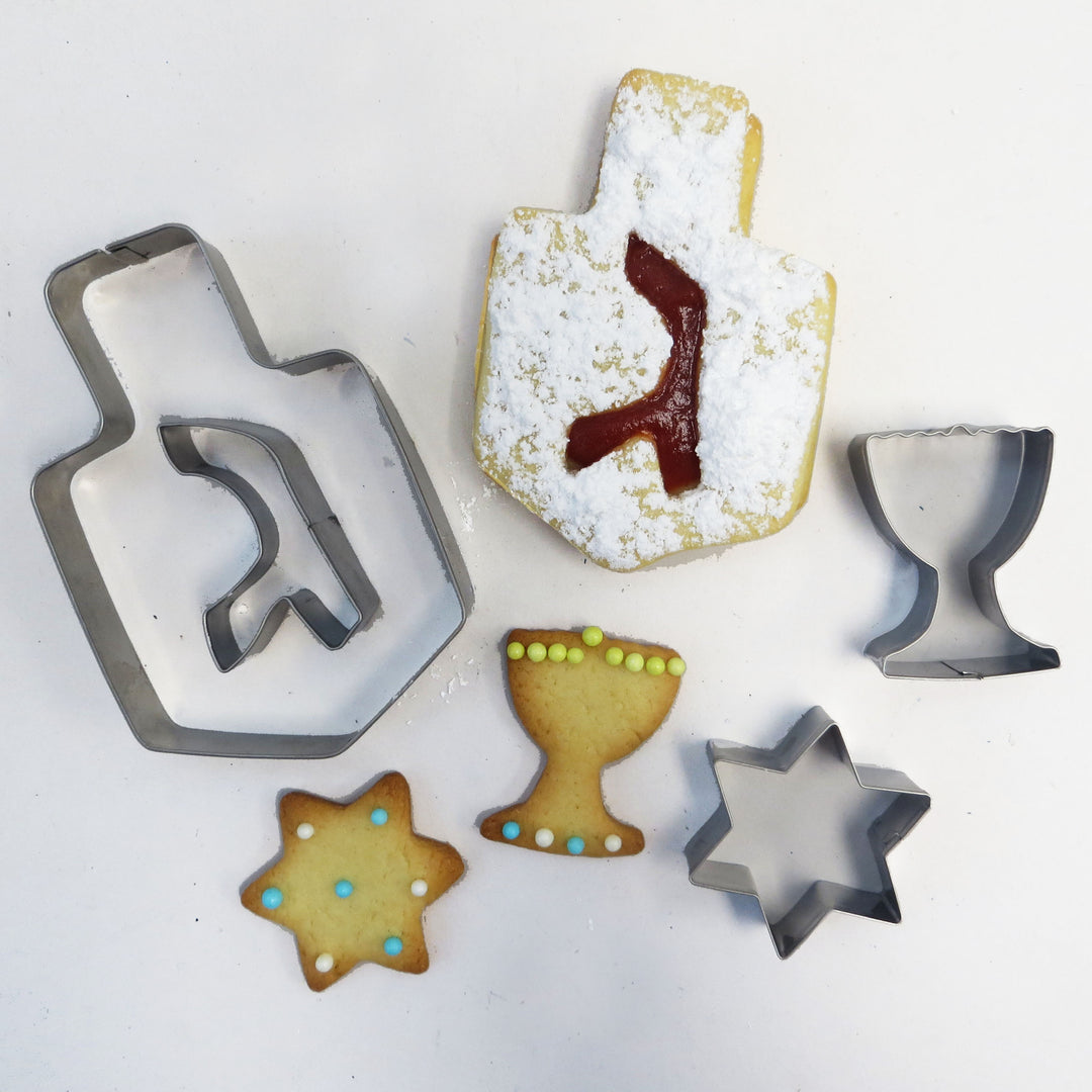 Rite Lite - Set of 4 Chanukah Stainless Steel Cookie Cutters