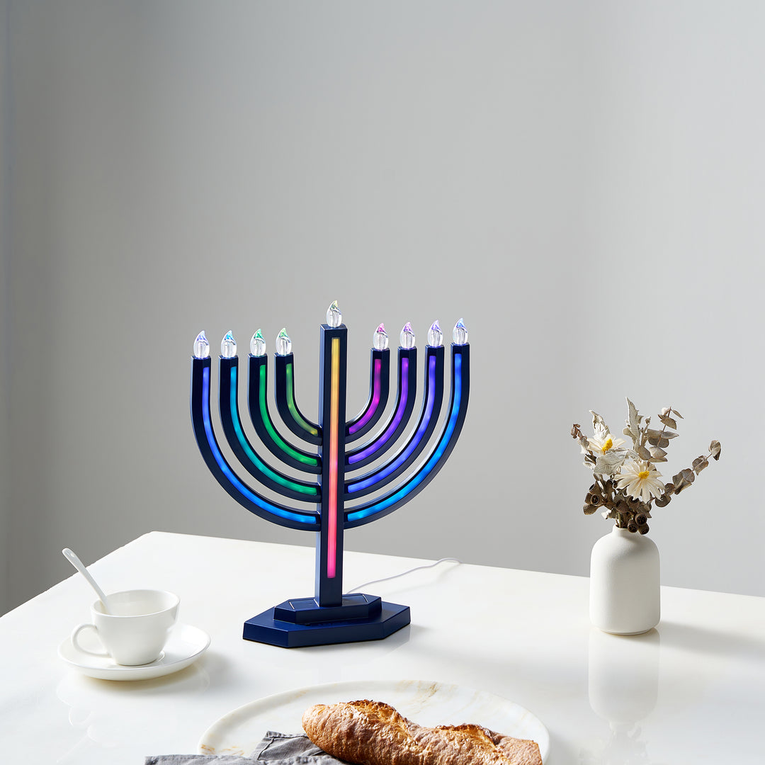 Rite Lite - Colorwave LED Menorah With Color Changing Lights