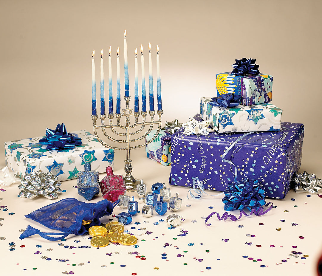 Rite Lite - Traditional Polished Silvertone Menorah