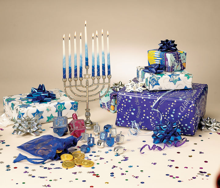 Rite Lite - Traditional Polished Silvertone Menorah