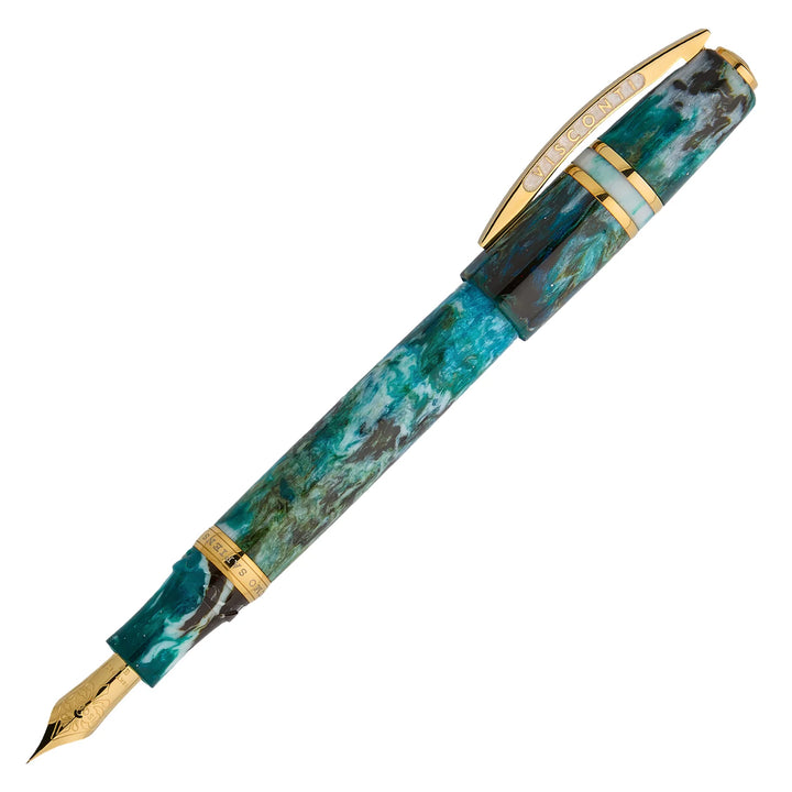 Visconti - Homo Sapiens Nebula Fountain Pen - Limited Edition - Eagle Blue - 18kt Gold Nib
