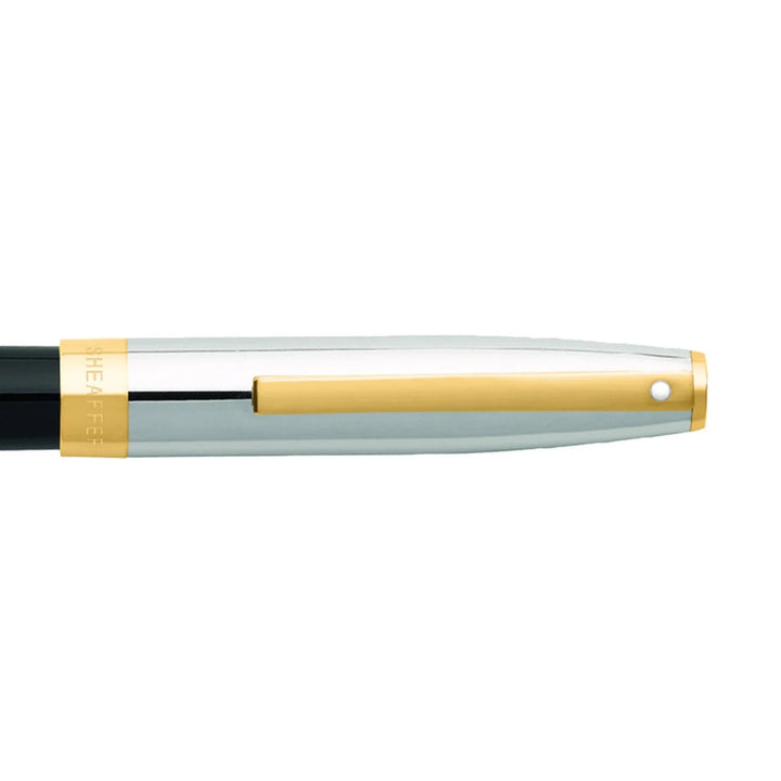 Sheaffer - Sagaris Rollerball Pen - Black Barrel/Chrome Cap & Gold Trim