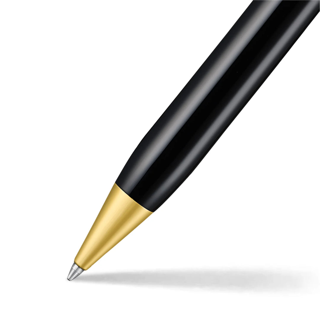 Sheaffer - Legacy Ballpoint Pen - Glossy Black and Chrome - Gold-Plated Trims