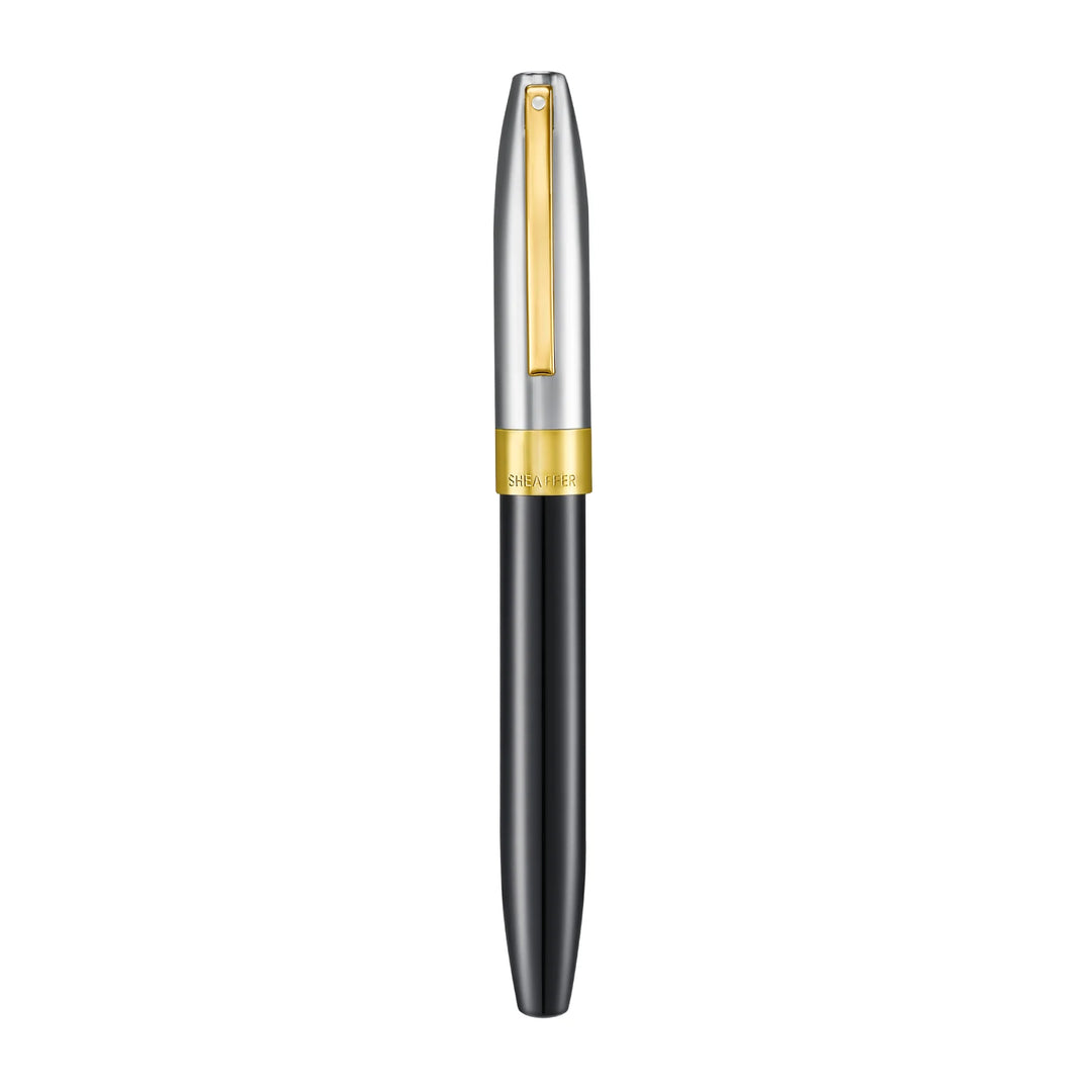 Sheaffer - Legacy Fountain Pen - Glossy Black and Chrome - Gold-Plated Trims