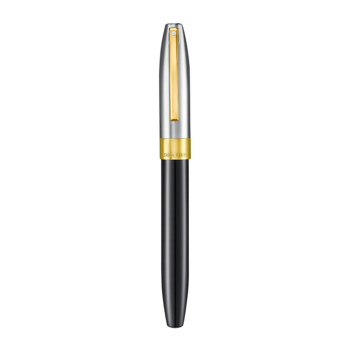 Sheaffer - Legacy Fountain Pen - Glossy Black and Chrome - Gold-Plated Trims