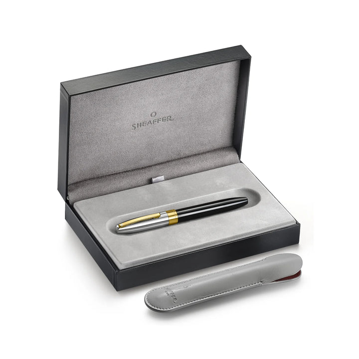 Sheaffer - Legacy Fountain Pen - Glossy Black and Chrome - Gold-Plated Trims