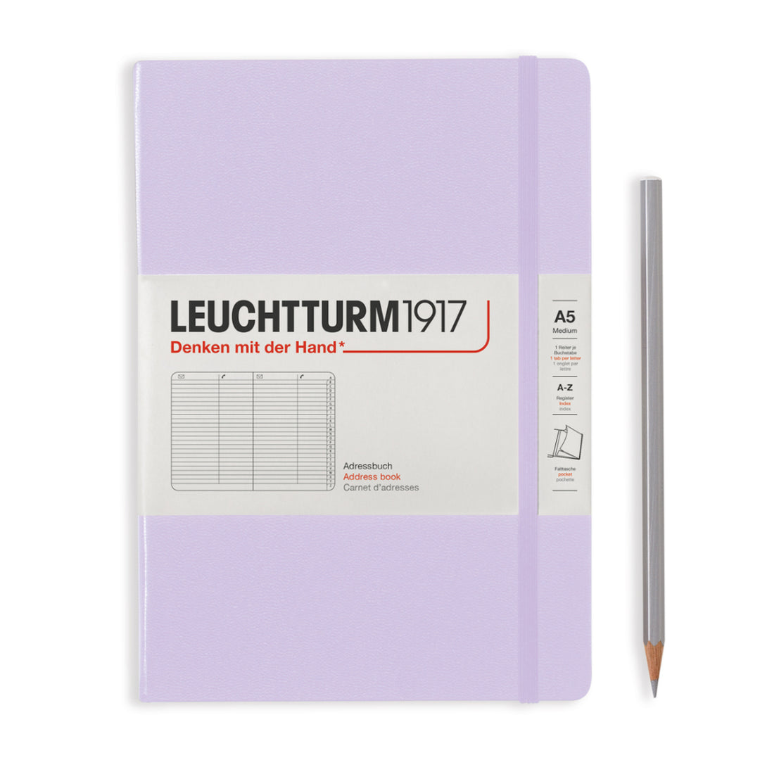 Leuchtturm1917 - Address Book Medium - A5 - Hardcover - Lilac