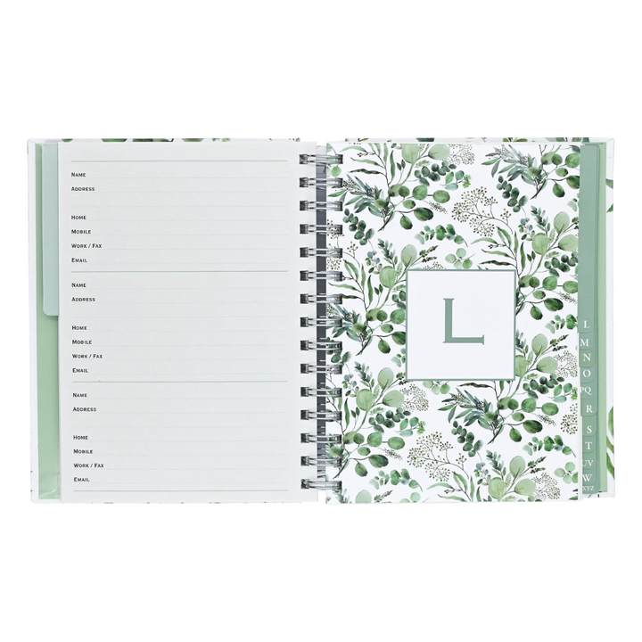 Peter Pauper Press - Large Address Book - Eucalyptus