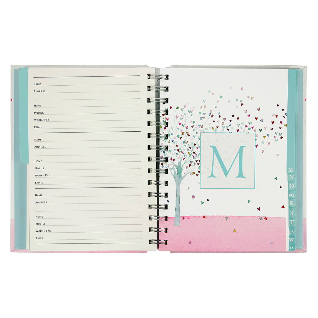 Peter Pauper Press - Large Address Book - Tree of Hearts