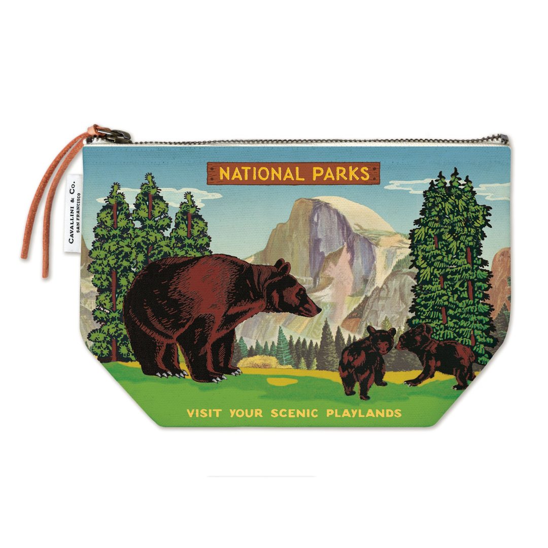CAVALLINI & CO - Vintage Pouch - National Parks Bear