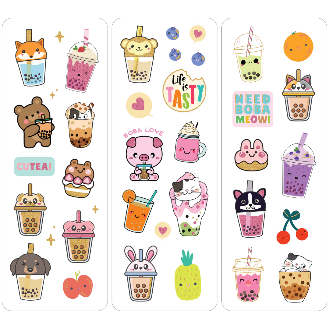 Peter Pauper Press - Sticker Set - Bubble Tea