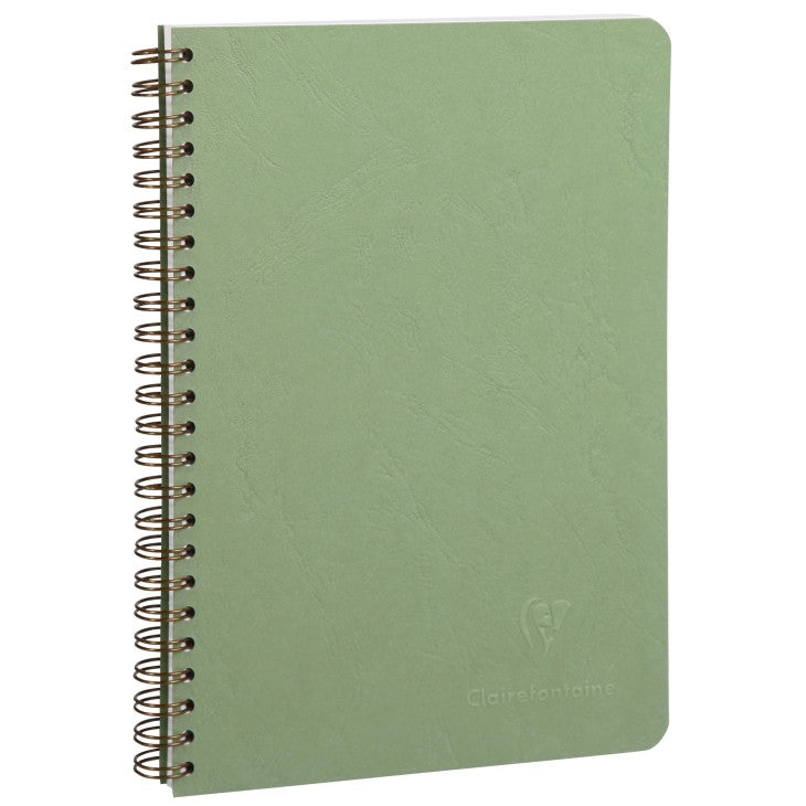 Clairefontaine - Age Bag Wirebound A5 Notebook - Green
