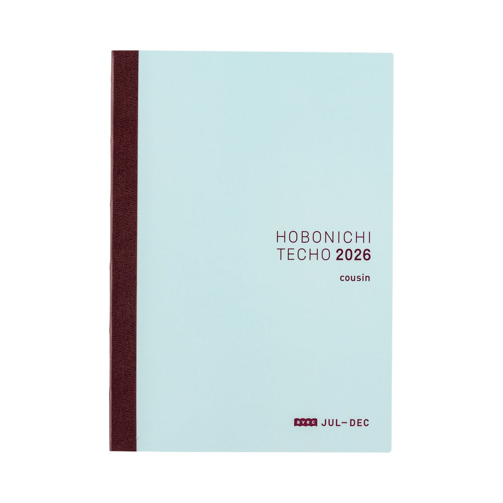 Hobonichi Techo - A5 Japanese Cousin Avec Books 2026 Jan start (Monday start) - Book Only