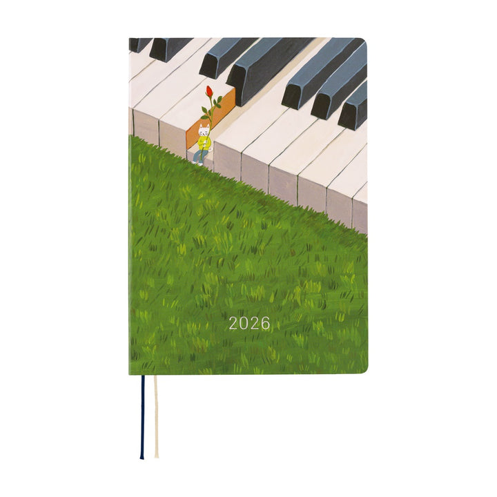 Hobonichi Techo 2026 - Cousin A5 HON Planner Book - Hiroko Kubota: Waiting on the Chord - English/January Start/Monday Start