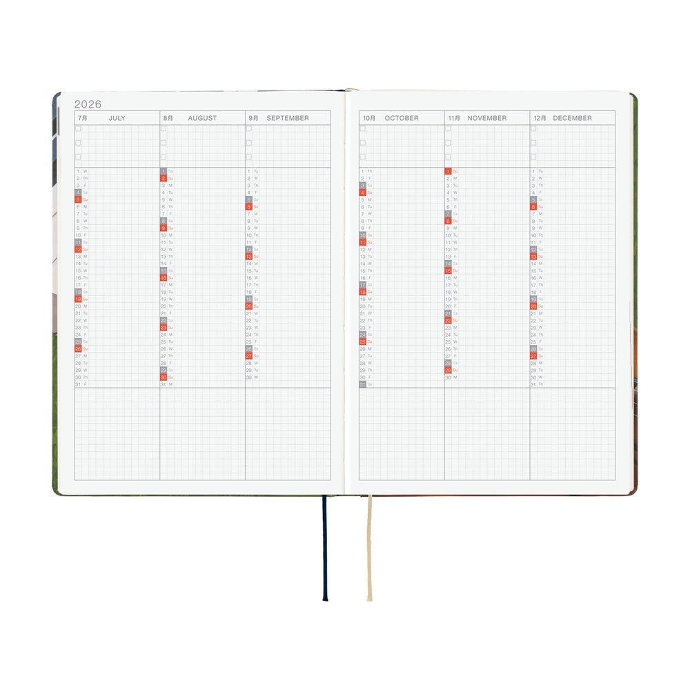 Hobonichi Techo 2026 - Cousin A5 HON Planner Book - Hiroko Kubota: Waiting on the Chord - English/January Start/Monday Start