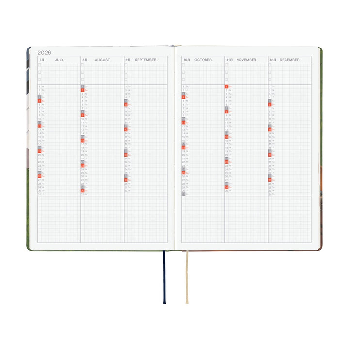 Hobonichi Techo 2026 - Cousin A5 HON Planner Book - Hiroko Kubota: Waiting on the Chord - English/January Start/Monday Start