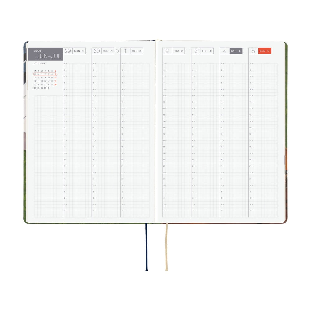 Hobonichi Techo 2026 - Cousin A5 HON Planner Book - Hiroko Kubota: Waiting on the Chord - English/January Start/Monday Start