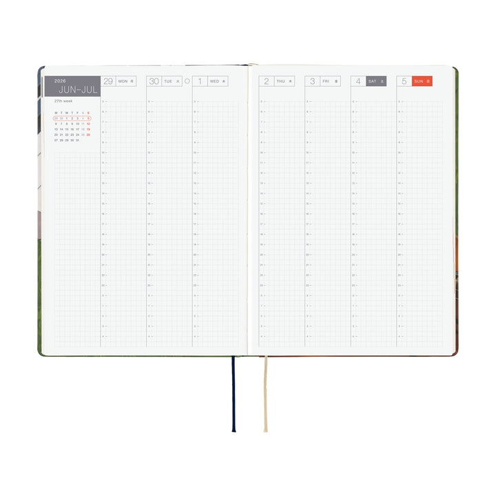 Hobonichi Techo 2026 - Cousin A5 HON Planner Book - Hiroko Kubota: Waiting on the Chord - English/January Start/Monday Start