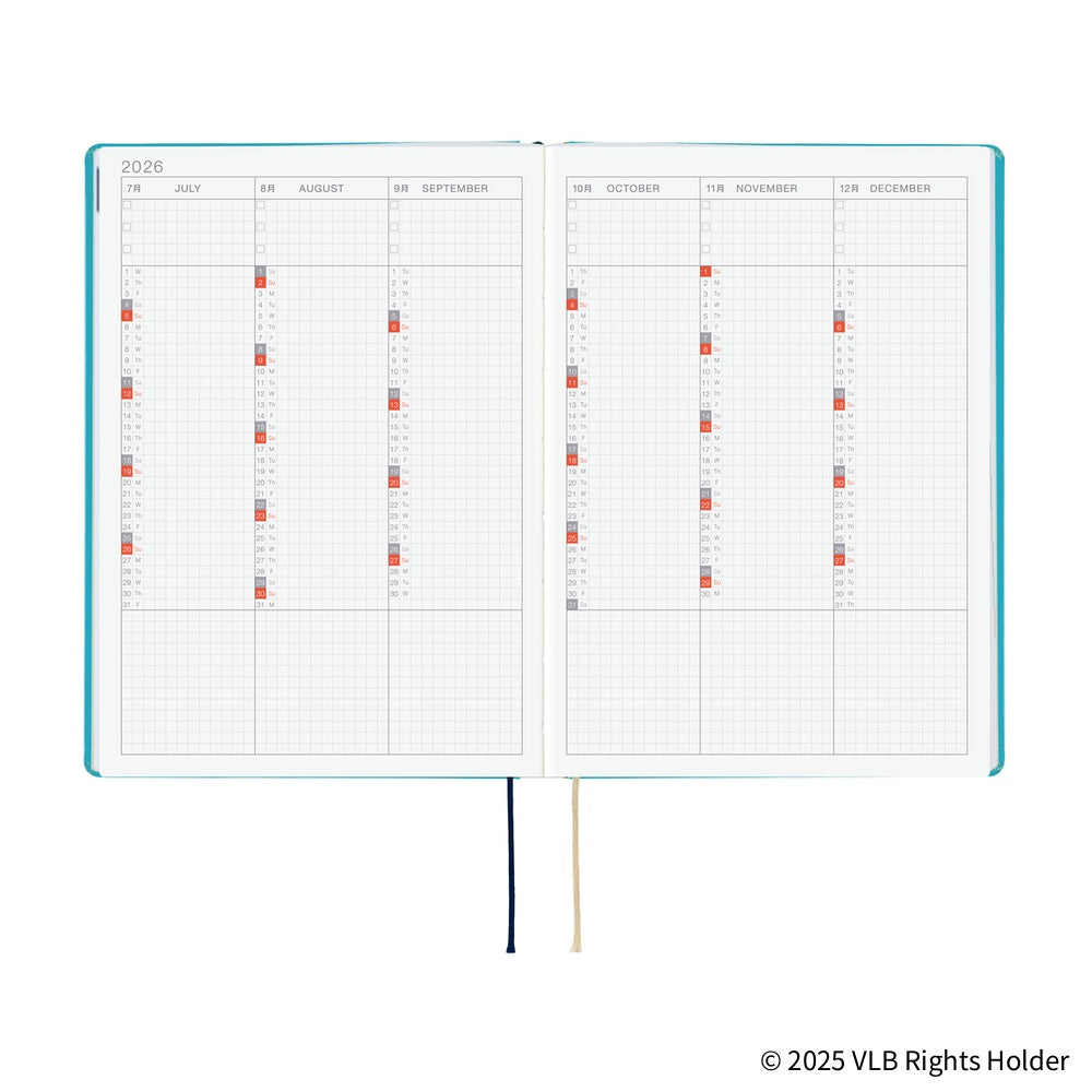 Hobonichi Techo 2026 - Cousin A5 HON Planner Book - Virginia Lee Burton: The Little House - English/January Start/Monday Start