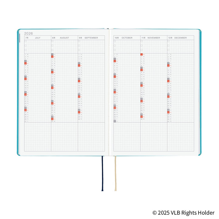 Hobonichi Techo 2026 - Cousin A5 HON Planner Book - Virginia Lee Burton: The Little House - English/January Start/Monday Start