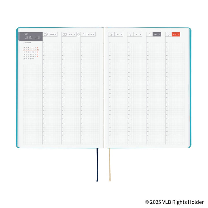 Hobonichi Techo 2026 - Cousin A5 HON Planner Book - Virginia Lee Burton: The Little House - English/January Start/Monday Start