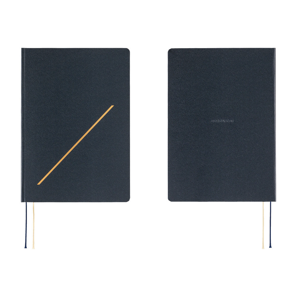 Hobonichi Techo 2027 - A5 HON Planner Book - Slash (Navy) - English/Jan Start/Mon Start