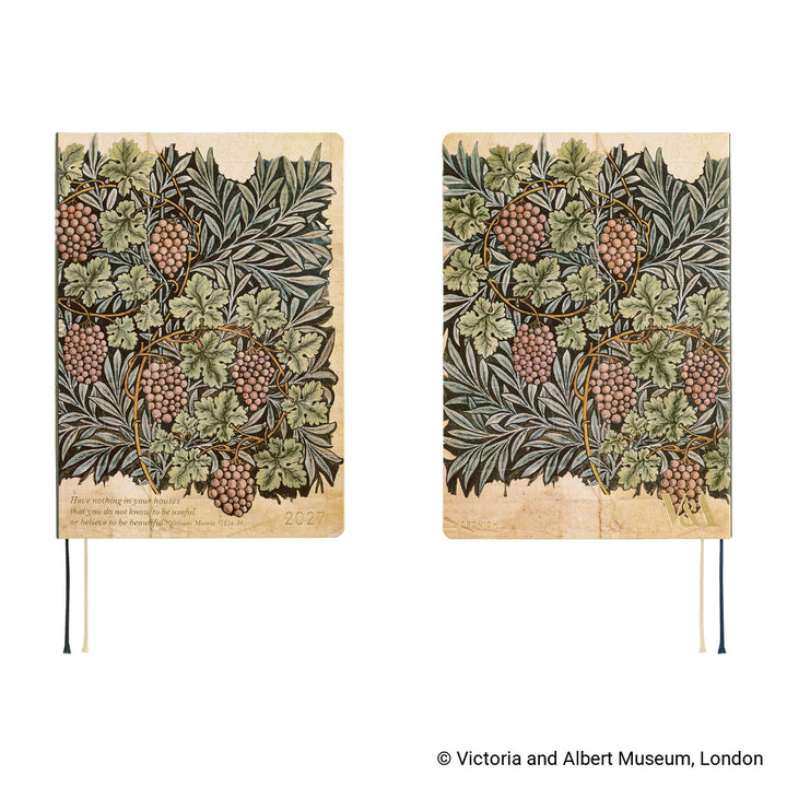 Hobonichi Techo 2027 - A5 HON Planner Book - V&A Series: Vine - English/Jan Start/Mon Start