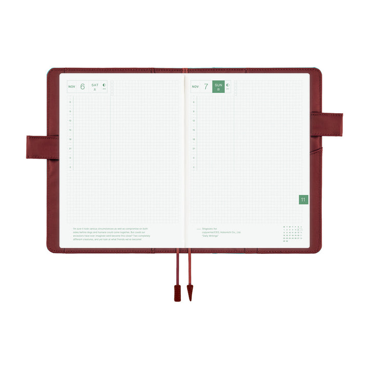 Hobonichi Techo 2027 - A5 Cover Only - Colors: Misty Cedar