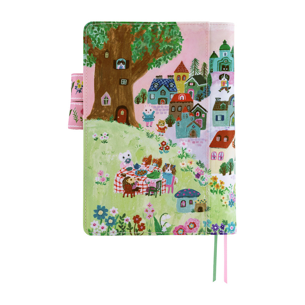 Hobonichi Techo 2027 - A5 Cover Only - Yumi Kitagishi: White Cat Village