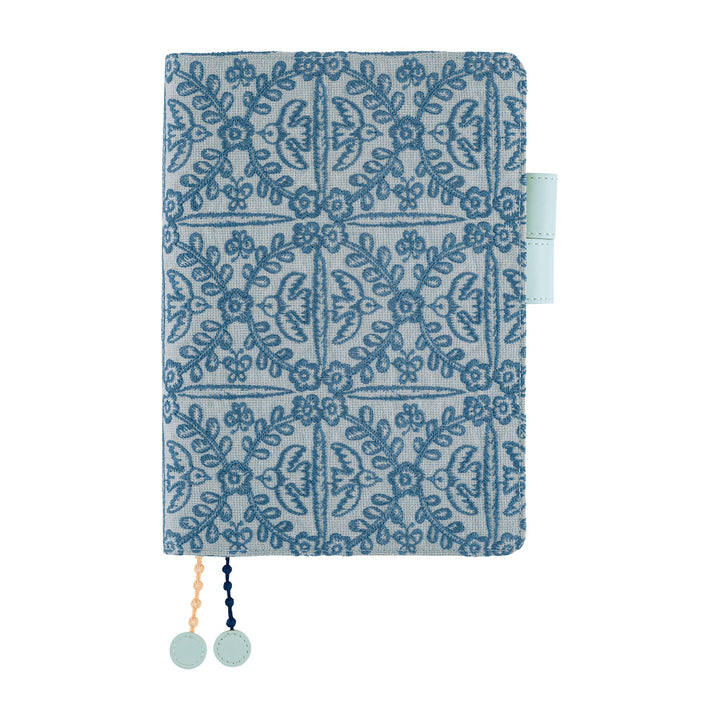 Hobonichi Techo 2027 - A5 Cover Only - mina perhonen: felice (Blue)