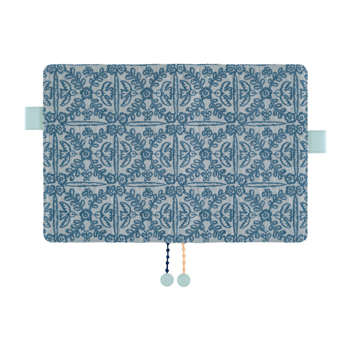 Hobonichi Techo 2027 - A5 Cover Only - mina perhonen: felice (Blue)