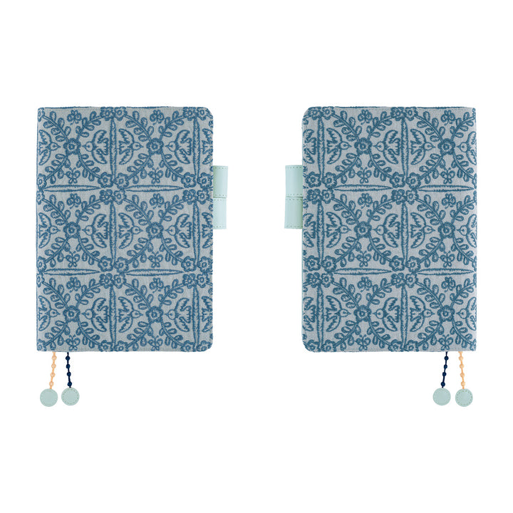 Hobonichi Techo 2027 - A5 Cover Only - mina perhonen: felice (Blue)