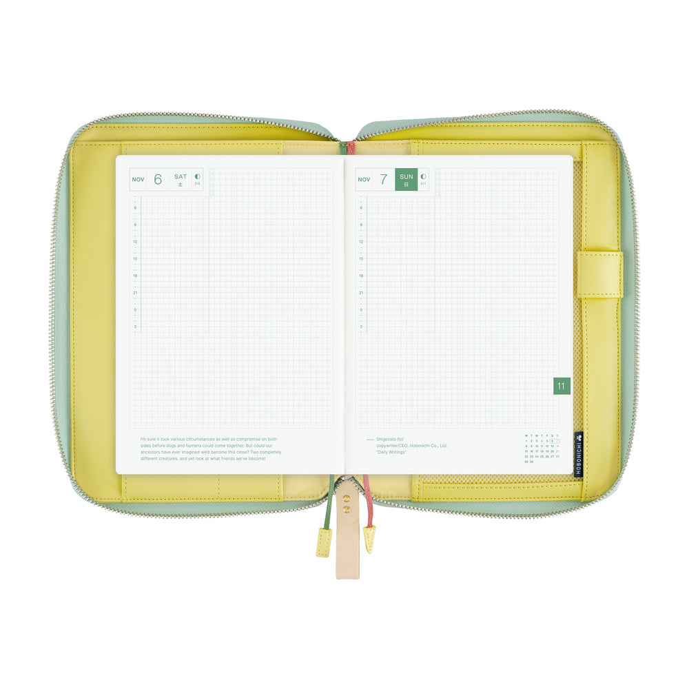 Hobonichi Techo 2027 - A5 Cover Only - mina perhonen: glass flower (Pink Mix)