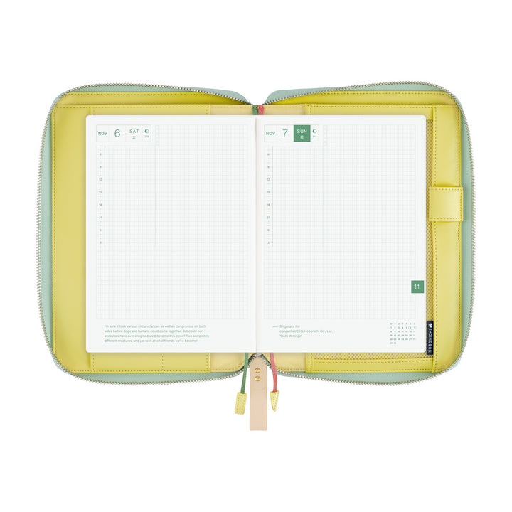 Hobonichi Techo 2027 - A5 Cover Only - mina perhonen: glass flower (Pink Mix)