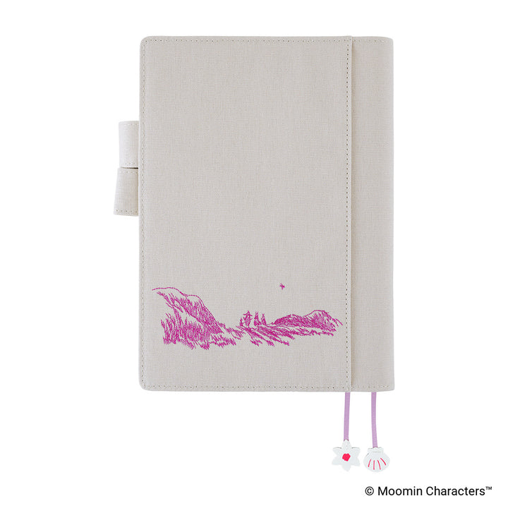 Hobonichi Techo 2027 - A5 Cover Only - Moomin: My Yard (Pink Gray)
