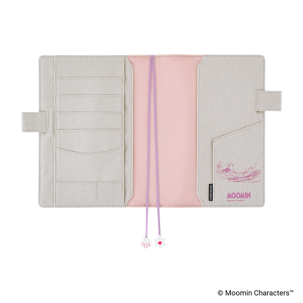 Hobonichi Techo 2027 - A5 Cover Only - Moomin: My Yard (Pink Gray)