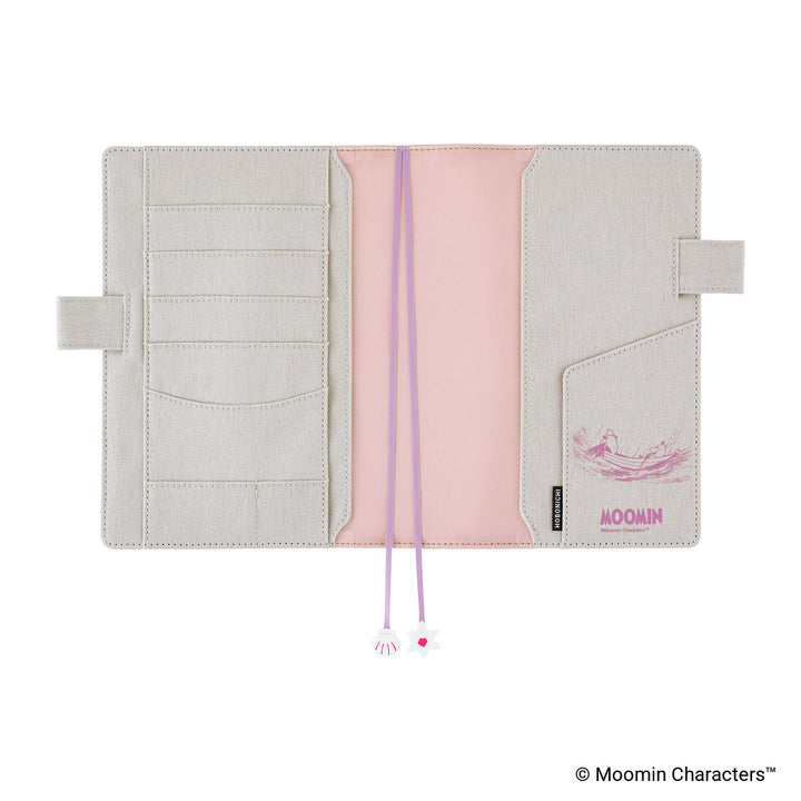 Hobonichi Techo 2027 - A5 Cover Only - Moomin: My Yard (Pink Gray)