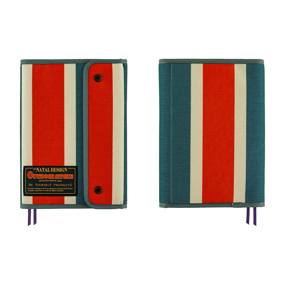 Hobonichi Techo 2027 - A5 Cover Only - Natal Design: Hello New Day! (Retro Stripe)