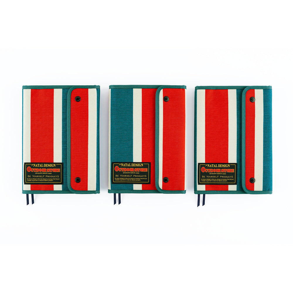 Hobonichi Techo 2027 - A5 Cover Only - Natal Design: Hello New Day! (Retro Stripe)