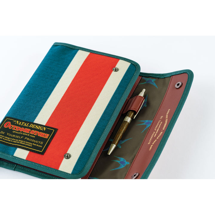 Hobonichi Techo 2027 - A5 Cover Only - Natal Design: Hello New Day! (Retro Stripe)