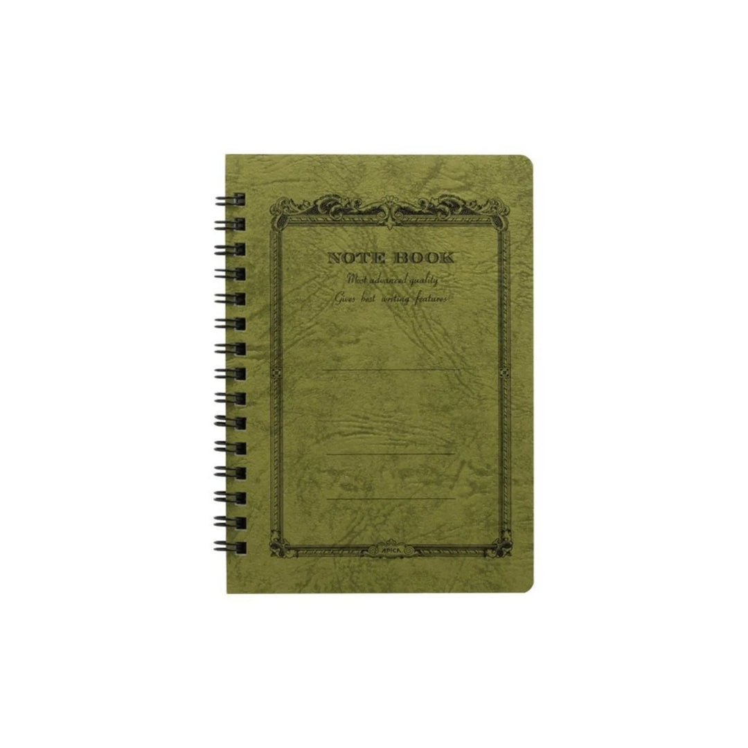 APICA - CD Twin Ring A6 Notebook - Olive